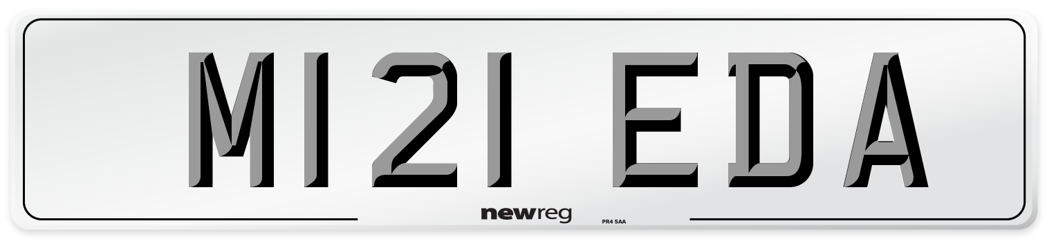 M121 EDA Number Plate from New Reg